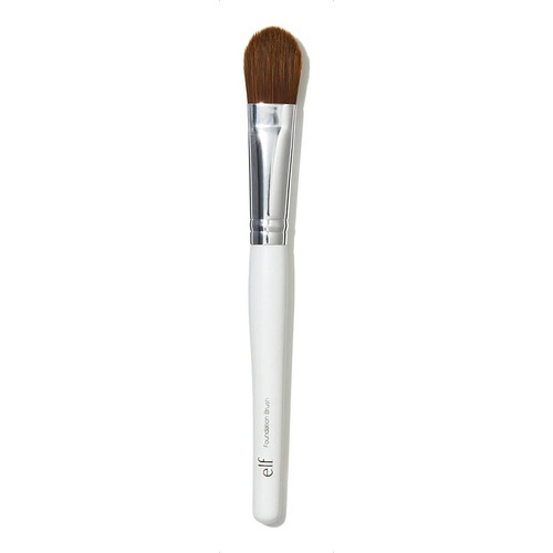 Elf Cosmetics Foundation Brush Brocha Para Aplicar Base Color Blanco