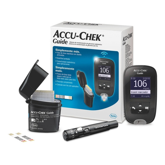 Glucómetro Accu-chek Guide Kit Con Bluetooth Y Puncionador