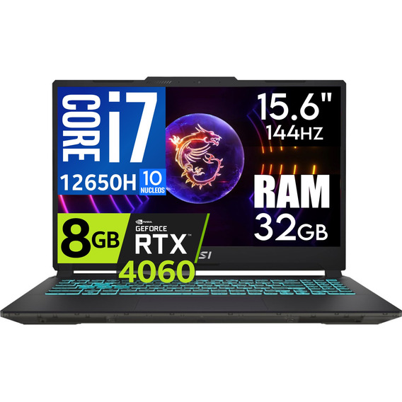 Msi Cyborg 15 144hz Core I7 12650h 32gb 1tb Ssd Rtx4060 8gb