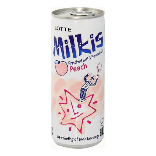 Bebida Coreana Milkis Sabor Durazno 1 Pza Bebida Carbonatada