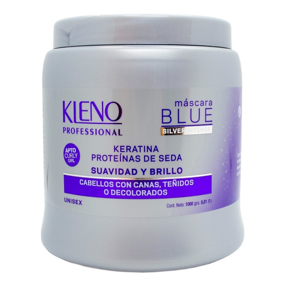 Kleno Blue Mascara Silver Intense Matizadora Rubios 1kg