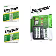 Cargador Energizer Maxi Aa Aaa + 2 Pilas Aa + 4 Aaa Recarg 
