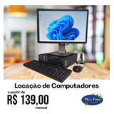 Aluguel Mensal* Desktop Dell I5/8gb/240gb Ssd Monitor 18,5 