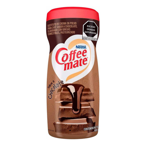 Sustituto De Crema Para Café Coffee Mate Polvo Sabor Chocolate 400g