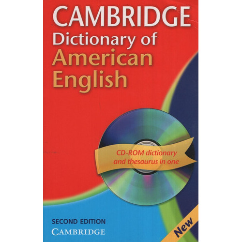 Cambridge Dictionary Of American English + Cd-rom, De Cassidy, Carol. Editorial Cambridge University Press En Inglés Americano