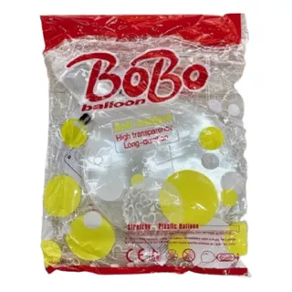 Globo Burbuja Bobo 25 Piezas 36/90cm Transparente
