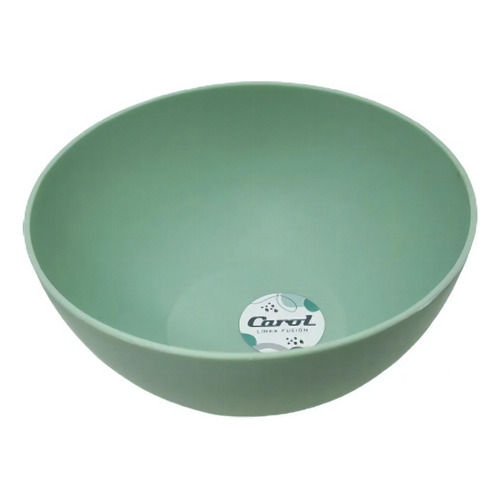Bowl Ensaladera Plastico Batidora Recipiente Carol 23cm Color Verde