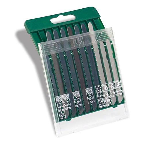 10 Hojas De Sierra Caladora Kit Set Madera Metal Bosch T