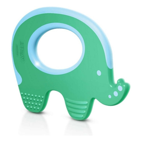 Mordillo Con Forma De Elefante Avent Scf199/00 Color Verde