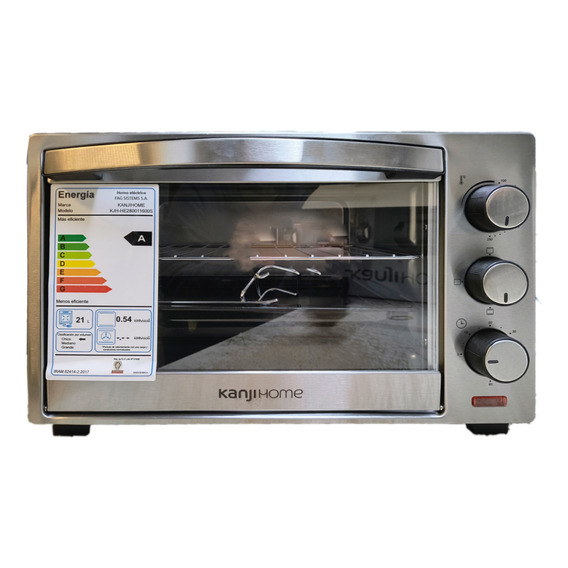 Horno Eléctrico Kanji Home- 28 Lts 1600w Silver Cye