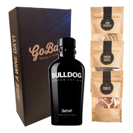 Gin Bulldog London Dry + Kit Botanica Mixologia - Gobar®