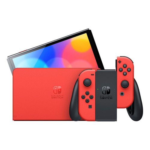 Consola Nintendo Switch Oled 64gb - Edición Mario Red Color Rojo