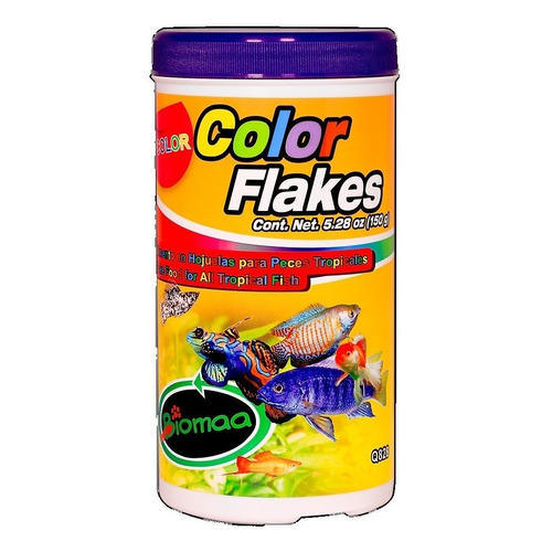 Biomaa Colorflakes 150g Alimento Peces Acuario Pecera Dulce Tropical