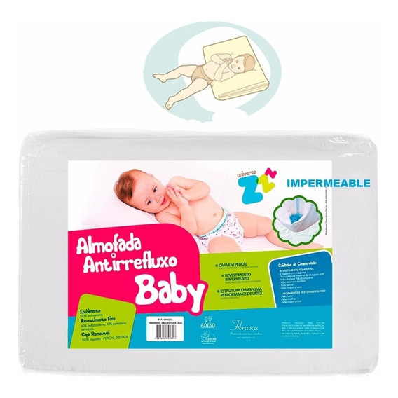 Almohada Antirreflujo Impermeable 58x37x12cm