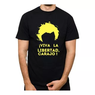 Camiseta Personalizada Javier Milei Viva La Libertad Carajo!