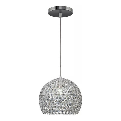 Colgante Esfera Copen S Cristal Cairel Cromo Apto Led Deco