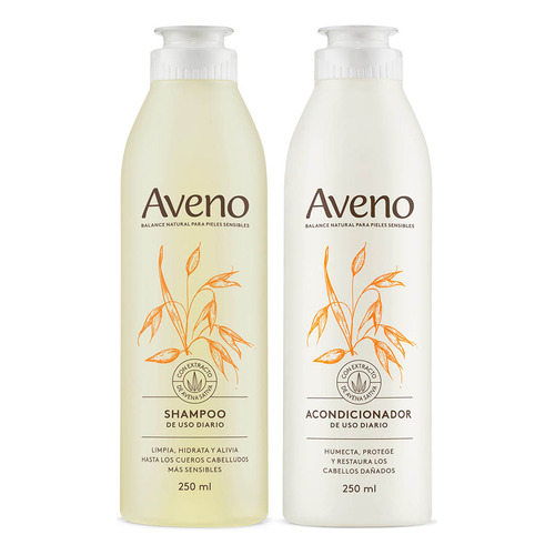 Aveno Cuidado Completo Capilar Kit Shampoo y Acondicionador 500 ml