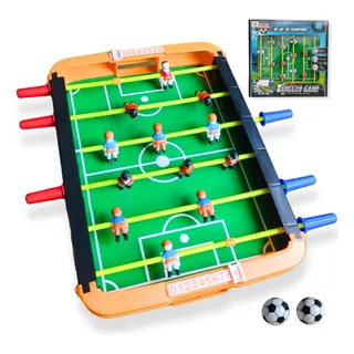 Brinquedo Mini Pebolim Futebol Jogo De Mesa Com Bolinhas