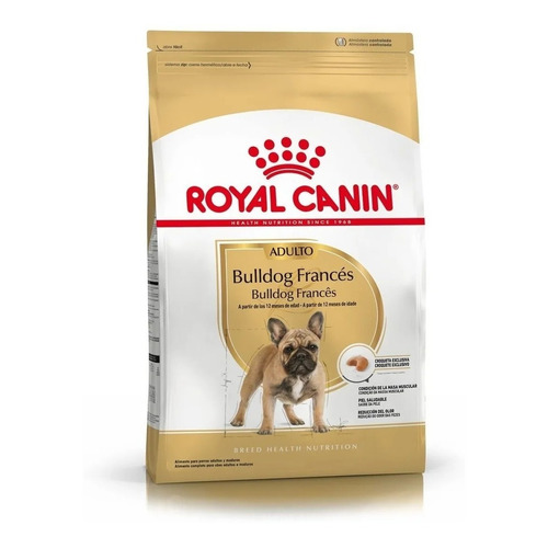 Royal Canin Breed Health Nutrition Bulldog Francés alimento para perro adulto de raza pequeña sabor mix en bolsa de 7.5kg