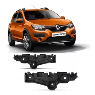 Par Suporte Guia Parachoque Dianteiro Stepway 2015 2016 2017