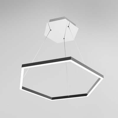 Lampara Colgante Led  Hexa Simple 60cm 40w  Luz Desing