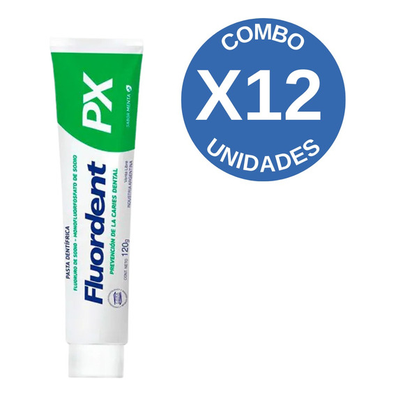 Combo X12 Fluordent Px Pasta Dental 120g