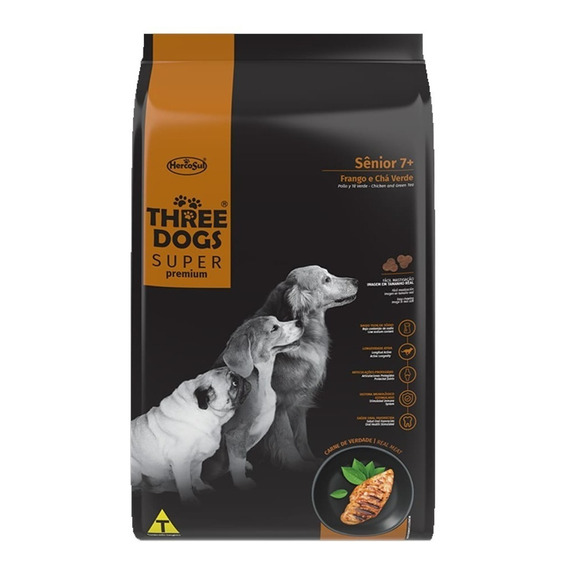 Alimento Three Dogs Senior 15 + 2kg + Regalo + Envío.