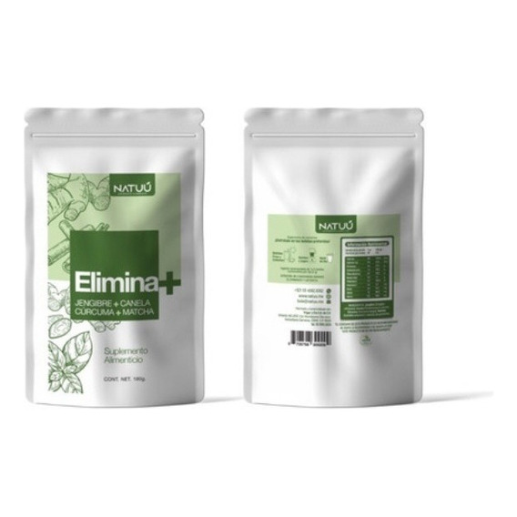 Jengibre, Canela, Cúrcuma, Matcha, Elimina + , 180 Gr Polvo