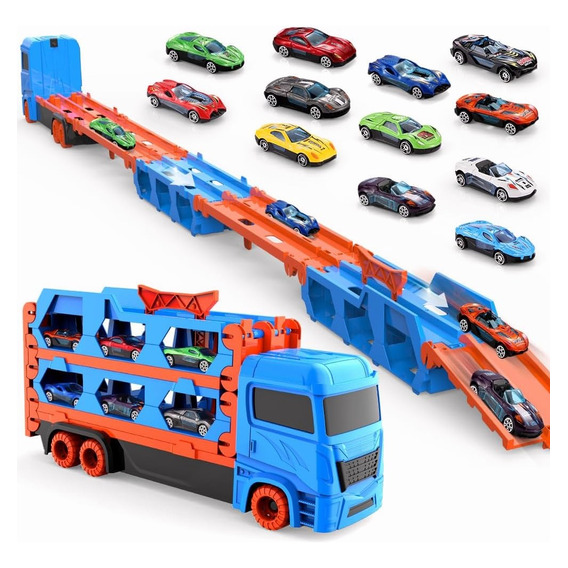 Coche De Juguete Para Niños Deforming Track Container Truck