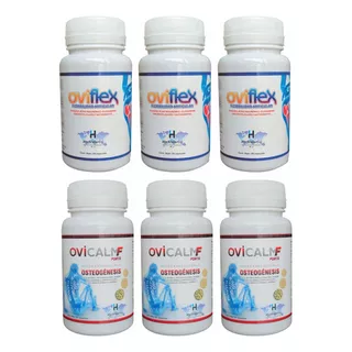 3 Calcio Biológico Vit D3 Y K + 3 Oviflex | 6 Frascos