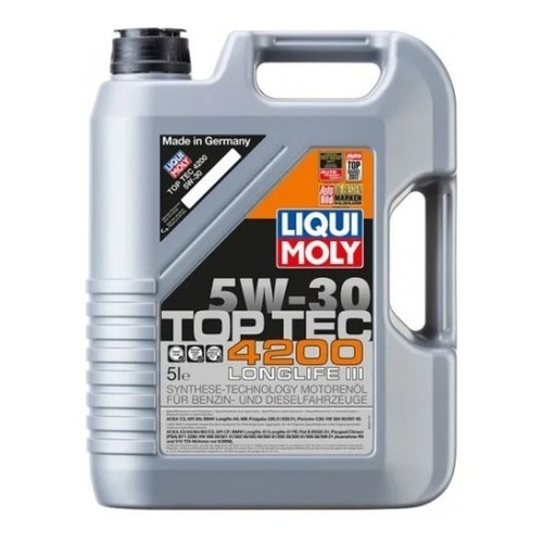 Aceite Liqui Moly 5w-30 Top Tec 4200 5l
