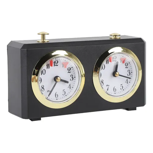 Temporizador De Ajedrez Analógico Retro De Cuerda – Reloj Mecánico Clásico Sin Pilas, Compatible Con Ajedrez Internacional, Chino Y Weiqi, Fácil De Usar