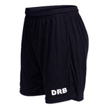 Dribbling Short Running Hombre Liso Negro Ras