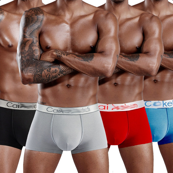 Paquete De 4 Boxers Para Hombre De Moda Y Transpirable Brief