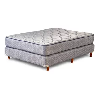 Sommier Y Colchon Suavegom Harvard Resortes 190x140x26cm 2 1/2 Plazas