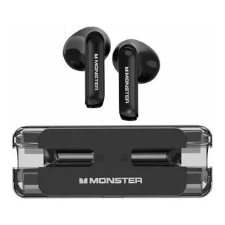 Audifonos Inalámbricos Monster Xkt08 5.3 Baja Latencia Lujo Color Negro