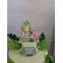 Adorno En Porcelana Fria Para Torta Auto Safari Con Animales