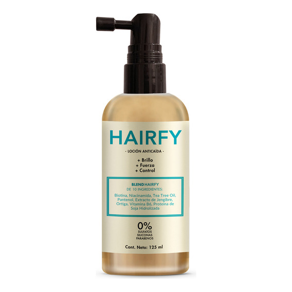 Loción Anticaída Hairfy - Con Biotina, Niacinamida, Tea Tree Oil, Pantenol, Ortiga Y Más - 125ml