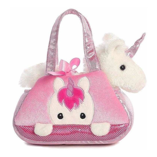 Peluche Unicornio Y Bolsa Aurora World Fancy Peek-a-boo