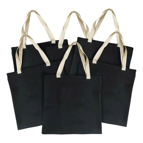 Bolsa De Tela Premium Gabardina (no Manta) 6pz Para Estampar