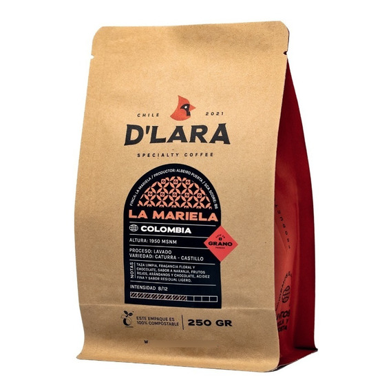 Café D'lara - La Mariela - Colombia | 1kg  En Grano Entero