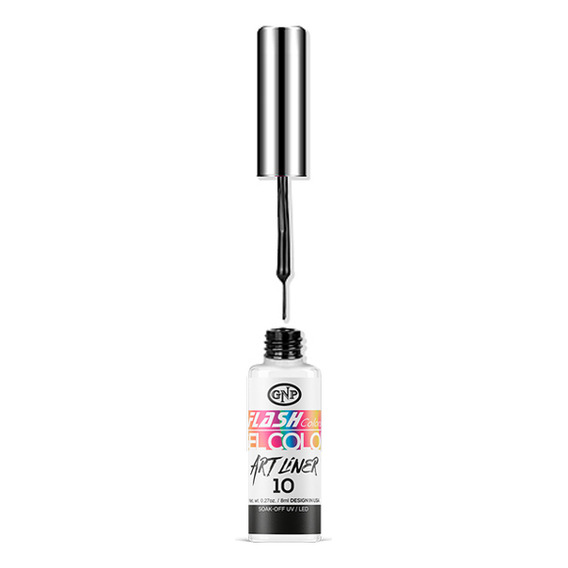 Esmalte Semipermanente Liner Art Gnp Nro.10 Negro 21free