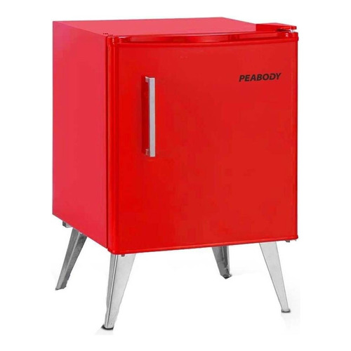 Heladera minibar Peabody Vintage 48RVI roja 50L 220V