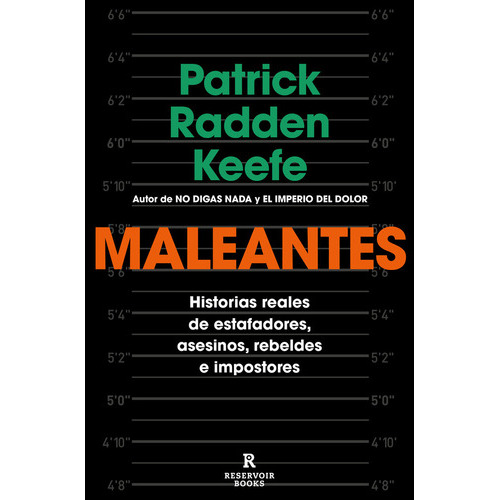 Maleantes ( Libro Original ), De Patrick Radden Keefe, Pablo Jose Hermida Lazcano, Patrick Radden Keefe, Pablo Jose Hermida Lazcano. Editorial Reservoir Books En Español