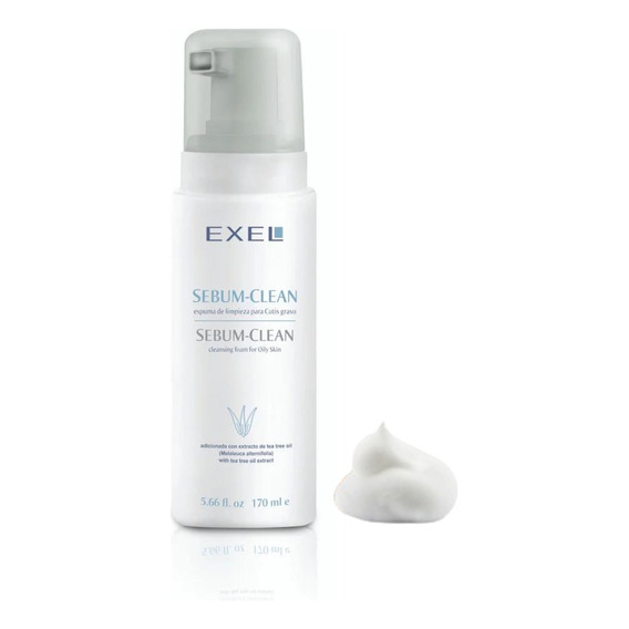 Espuma Limpieza Piel Grasa Sebum Clean Exel Garantía