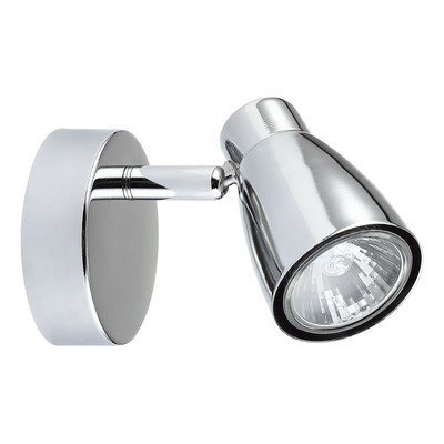 Aplique 1 Luz Acero Cromo Moderno Apto Led U1051  Mks