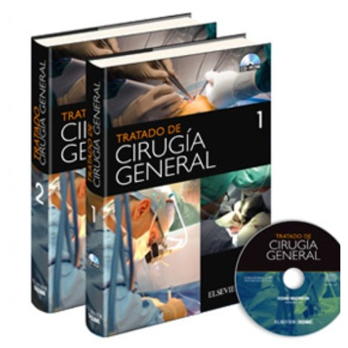 Tratado De Cirugía General Elsevier / Océano - 2 Tomos + Cd