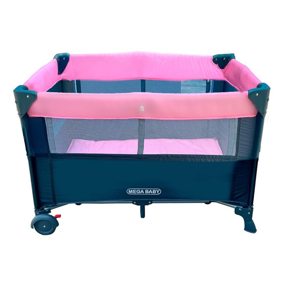 Practicuna Colecho Bebés Mega Baby Geminis Doble Altura Color Rosa