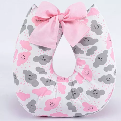 Almohada de lactancia para gemelos Monzillo Baby e Kids Almofada de  Amamentação - pompom - travesseiro para amamentar - almofada de bebê -  almofada gestante - luxo color nubes rosa