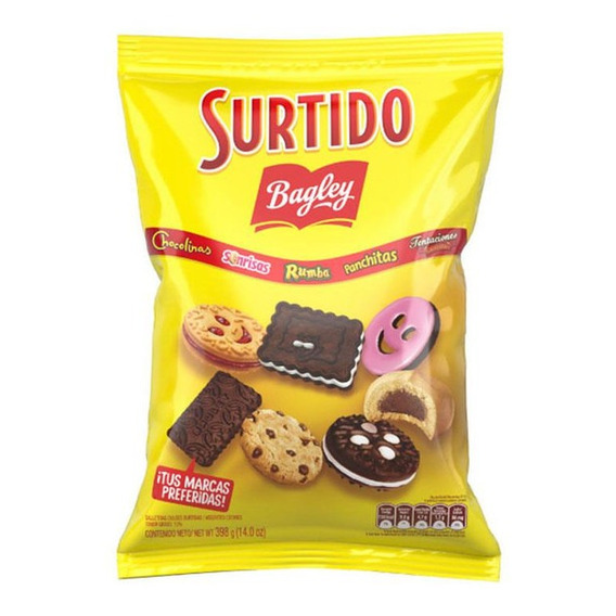 Galletitas Surtido Bagley X 398 Gr